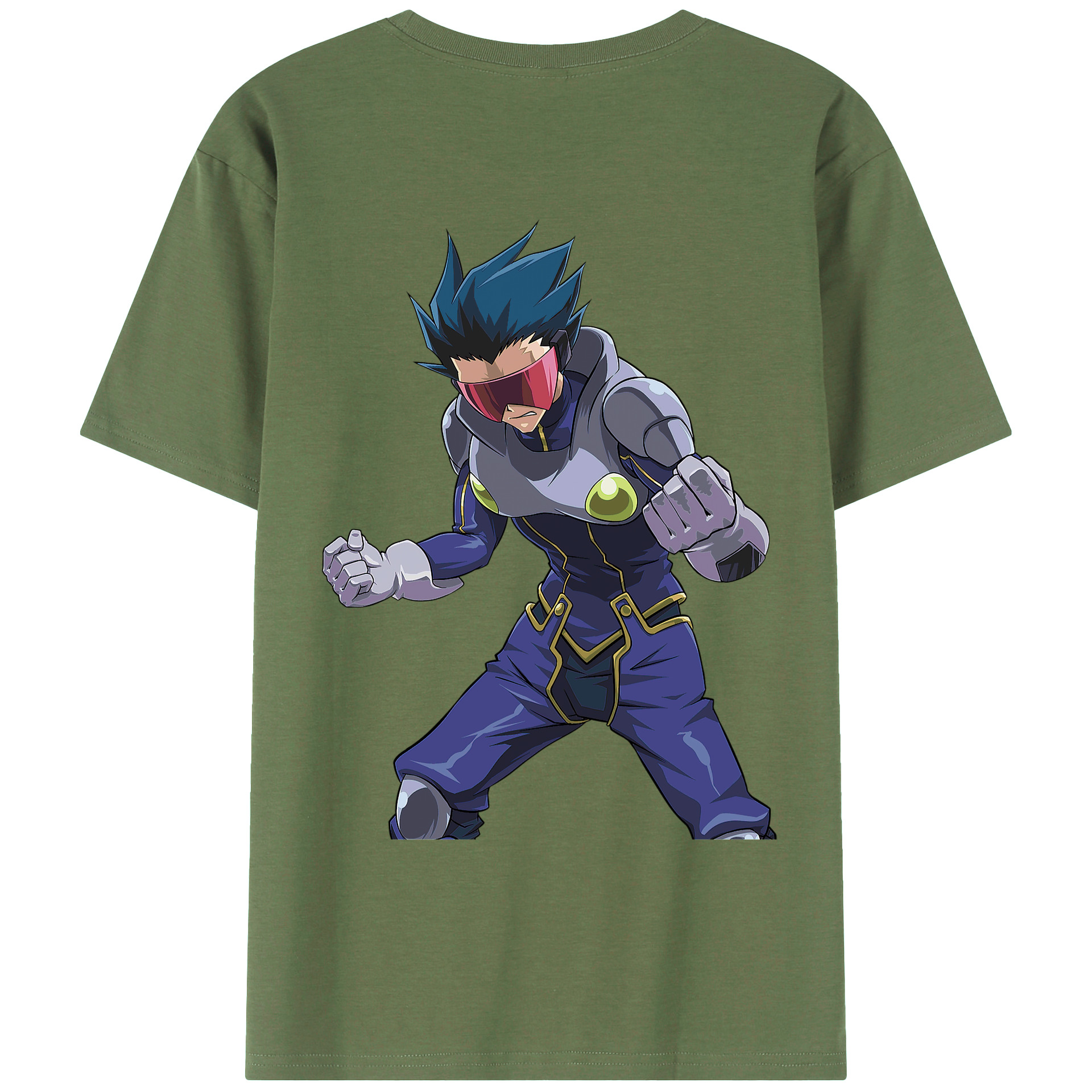 （画像用） 遊☆戯☆王 Yu-Gi-Oh! 綿100％ メンズ半袖Tシャツ（バックプリント） 通気性